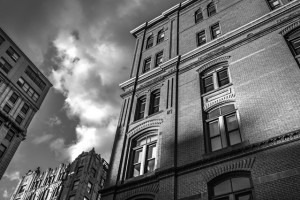 black-and-white-city-building-house